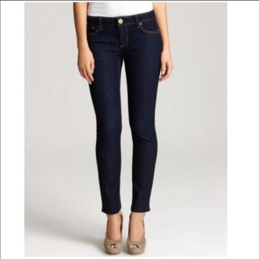 DL1961 Angel Mid Rise Skinny Ankle Jeans, Size 30, 4-Way Stretch